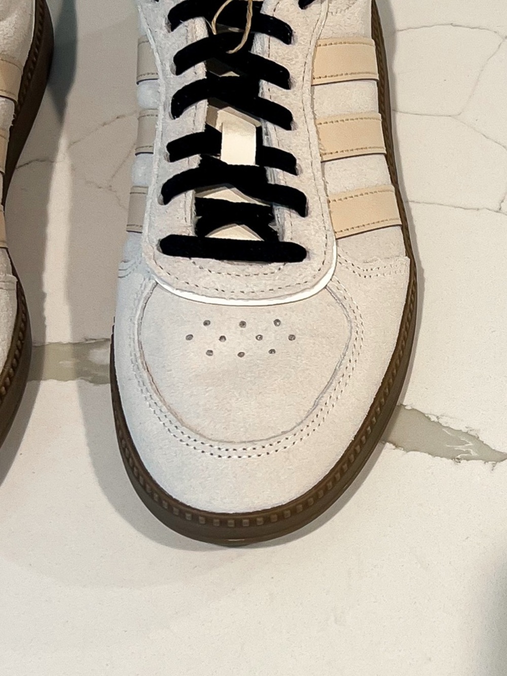Adidas Breaknet Sleek Off White and Crystal Linen Sneaker Womens Sz 7 - Picture 7 of 15